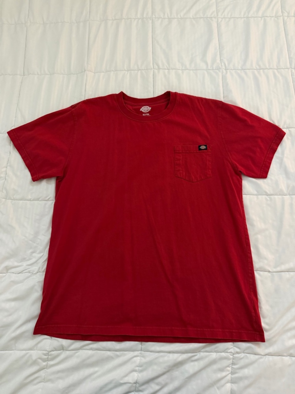 Dickies Red Short Sleeve Pocket Crew Tee - Men's